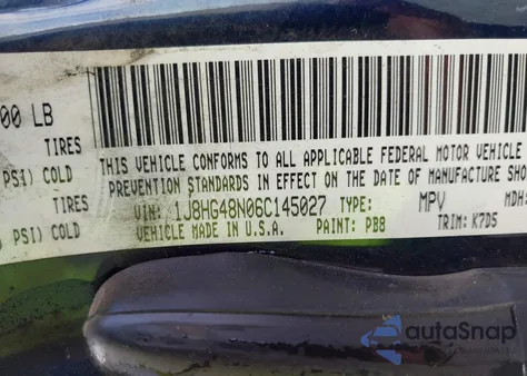 2006 Jeep Commander из США, поврежденный, VIN 1J8HG48N06C145027